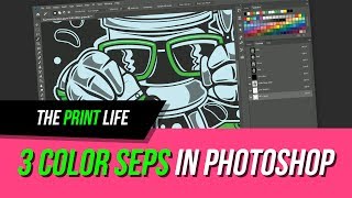 Photoshop Separations For Screen Printing 3 COLOR SPOT SEP