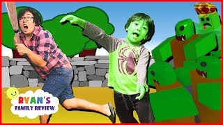 Ryan Plays Zombie Attack on Roblox! Gaming Night with Ryan's Family Review Ryan Plays Zombie Attack on Roblox! Gaming Night with Ryan's Family Review