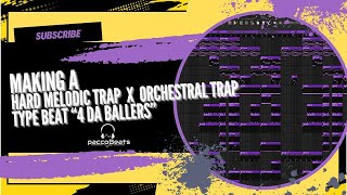FL Studio Making a Hard Melodic Trap X Orchestral Trap Type Beat /Making a Beat from scratch