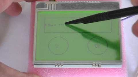 JP Serial DOGXL160 LCD with Touch Panel Test Video