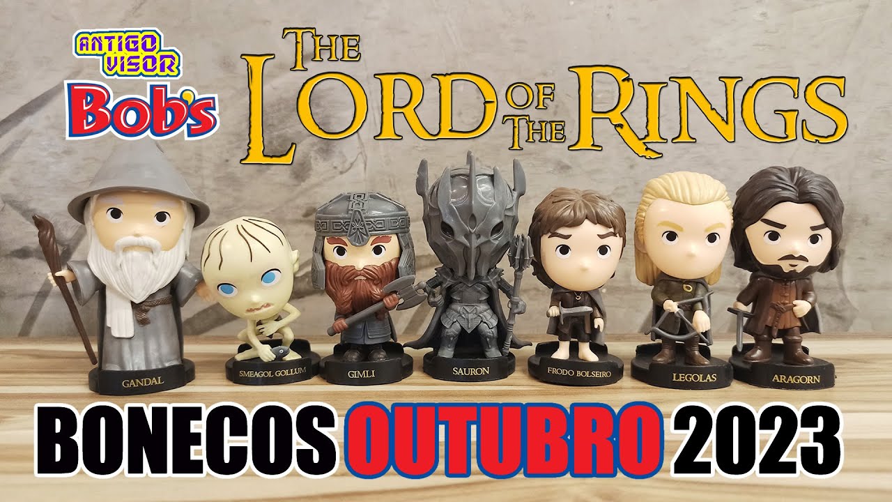 THE LORD OF THE RINGS O SENHOR DOS ANÉIS Bobs Bob's Outubro 2023 Coleção  Bonecos Action Figures