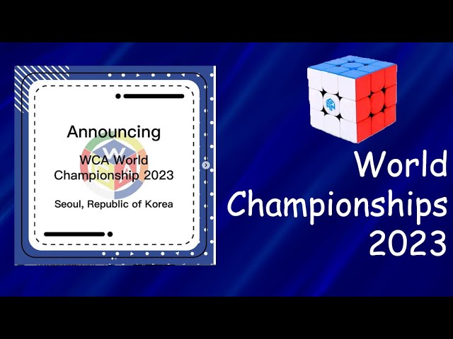 Rubik's WCA World Championship 2023