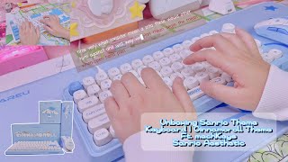 Unboxing Sanrio Theme + Cinnamoroll Set | Sanrio Aesthetic 😍 Cute Desk Accessories Ft MechKeys