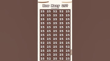 Test your observation skills| fund how many 25? #shorts #seek #sec #numbergame #puzzle #maths #iq