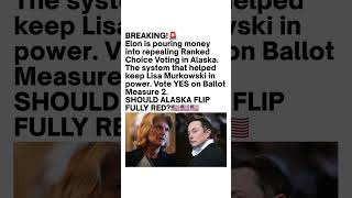 Elon Musk Backs Alaska Ranked-Choice Voting Repeal