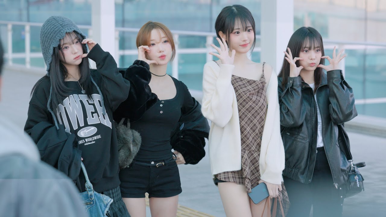 [8K] QWER 월드투어 미국 출국 직캠 | 251030