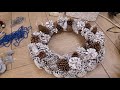 DIY:  Рождественский венок из шишек своими руками!