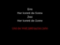 RAMMSTEIN Sonne KARAOKE RAMMSTEIN Sonne KARAOKE