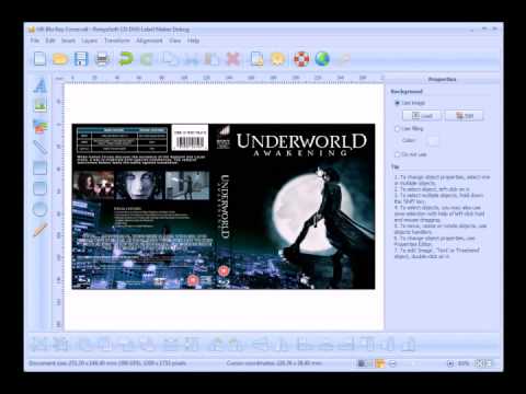 How to create Blu-Ray CD DVD Cover - YouTube