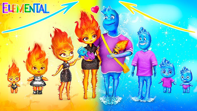 Pixar anunciou seu novo filme: Elemental! Em um mundo onde cidadãos de água,  fogo, terra e