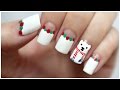 Winter / Christmas Nail Art!!! Polar Bear Wearing A Scarf! | MissJenFABULOUS