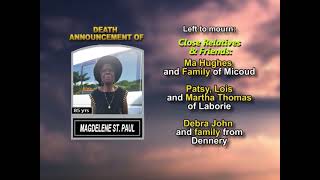 Magdelene St Paul ~ Long Obituary