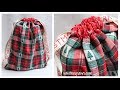 Drawstring Bag With Contrast Casing | EASY DIY | Whitney Sews