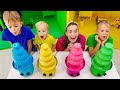 تحدي بيت اللعب بأربعة ألوان من فلاد ونيكي والمزيد من القصص المضحكة للأطفال