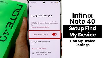 How to Setup Find My Device In Infinix Note 40 | Find My Device Settings