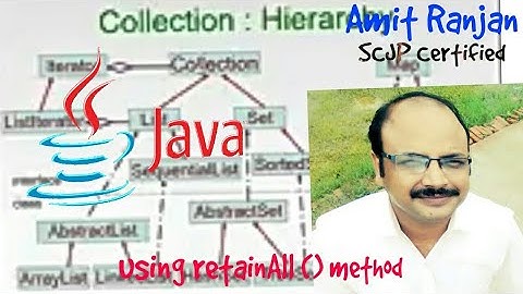 Using retainAll method | Java Collection #13 @AmitRanjan