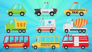 Learn Street Vehicles in English for Kids  - تعليم وسائل النقل باللغة الإنجليزية للاطفال