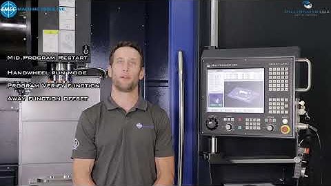 Mid-Program Restart function which comes standard on the Milltronics 9000 series CNC control.