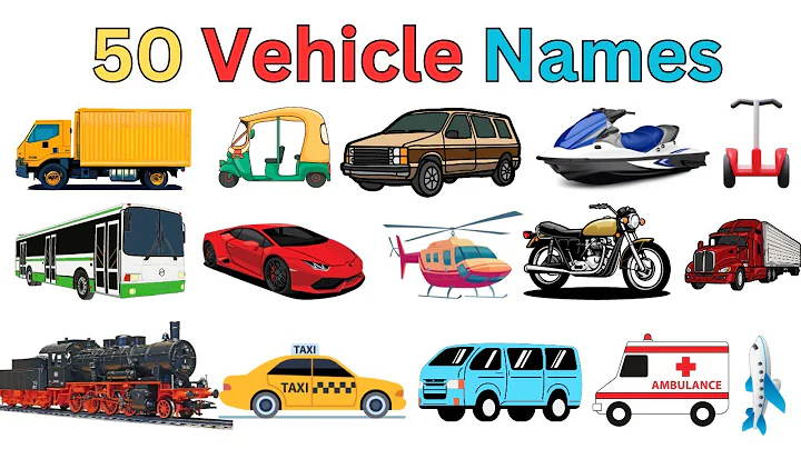 50 Vehicle Names | Vehicles Vocabulary Words | Transport Name for kids | #kidslearning #vehiclename