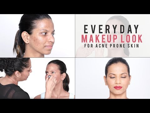 How To Makeup Look For Problematic & Acne Prone Skin | Everyday Makeup Tutorial For Beginners