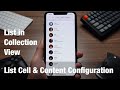 Modern Collection View [2] - List in Collection View | List Cell &amp; Content Configuration