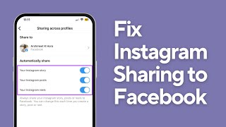 How to Fix Instagram Sharing to Facebook | Meta Sharing