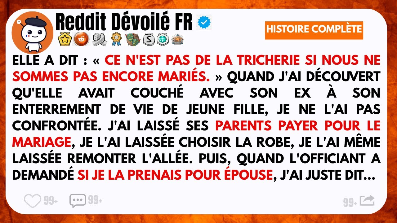 Elle a couché avec son ex à son EVJF… alors je l’ai laissée arriver à l’autel avant de tout révéler