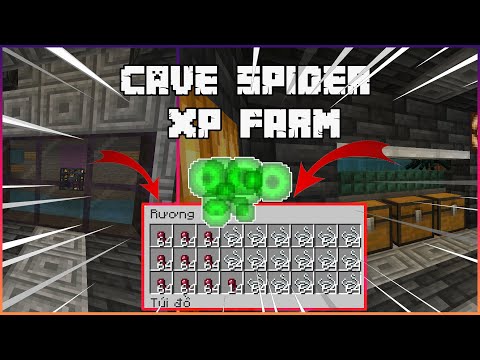 Cách Làm Máy Farm Nhện Hang – Kinh Nghiệm | Cave Spider – XP Farm Tutorial 1.17