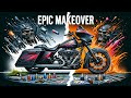 Super large rear fender and super large side box/How to make custom motorcycle【ハーレーバガーキットでカスタムペイント】