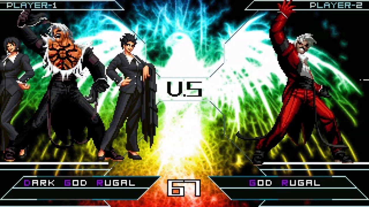 [KOF Mugen] Dark God Rugal VS God Rugal - YouTube