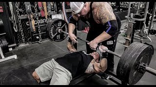 HEAVY BENCH | 405 BENCH FOR REPS AT 180 BODY WEIGHT | STRENGTH CARTEL