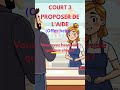 COURT 3 PROPOSER DE L'AIDE  #apprends #anime #booktok #books #learnfrench #apprendrelefrançais