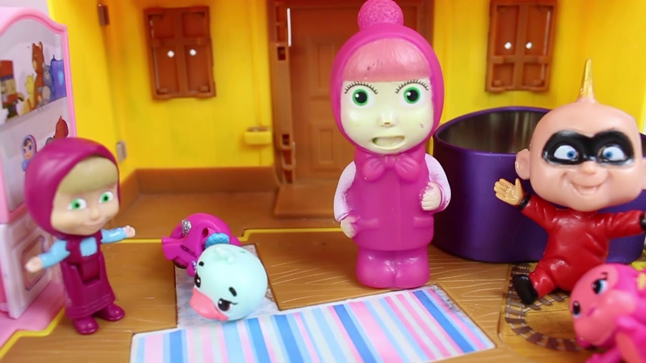 Masha Bebek Bakıyor Masha Temizlik Yapıyor Maşa İle Koca Ayı izle YouTube