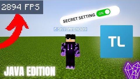 Best FPS Booster Settings For Minecraft | No One Gonna Tell You These Secret Setting 🤫