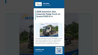 New arrival: 2020 Zoomlion concrete pump truck 56m on Scania P450 chassis