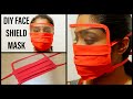 DIY FACE MASK WITH EYE SHIELD / NO ELASTIC FACE MASK WITH EYE SHIELD (EASY PATTERN)/TIE UP MASK