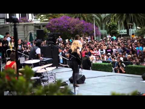 Kylee performing at Union Square during j-pop summit 2013