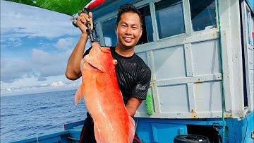 Câu jig biển đảo Phú Quý || 6Ki câu được con cá mú đỏ chấm sao cực hiếm