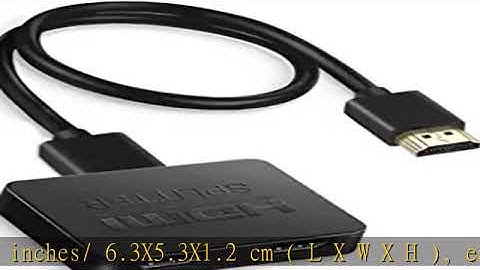 avedio Links HDMI Splitter 1 in 2 Out, 4K HDMI Splitter for Dual Monitors Duplicate/Mirror Only, 1x