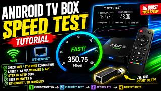 Android TV Box Internet Speed Test ๐ฅ WiFi vs Ethernet + Best Setup Tips!