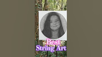 How To Make A Girl String Art Sing-Full Tutorial/How To Do String Art/String Art By Me #shorts #art