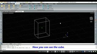 How to draw a cube in 3D in true intellicad 11