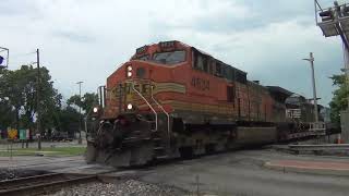 BNSF #4634 Leads EB Ethanol Train with NS Power. Olathe, KS 7/4/26