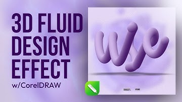 How to Create a 3D FLUID TEXT DESIGN EFFECT | CorelDRAW Tutorial