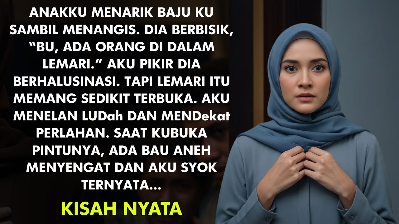 “BU, ADA ORANG DI DALAM LEMARI…” UCAP ANAKKU PELAN – AKU TAKUT SAAT MEMBUKA TERNYATA…