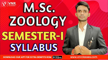 M.Sc. Zoology Syllabus (Semester-I ) All UP University