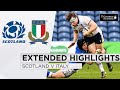 Scotland v Italy - EXTENDED Highlights | Dominant Display in 9-Try Match | 2021 Guinness Six Nations