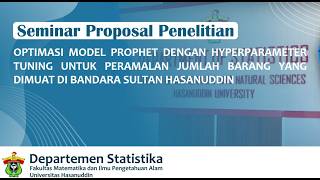 OPTIMASI MODEL PROPHET DENGAN HYPERPARAMETER TUNING UNTUK PERAMALAN JUMLAH BARANG YANG DIMUAT