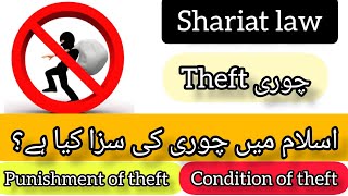 Theft/Conditions of theft/punishment of theft/#sharialaw #چوری