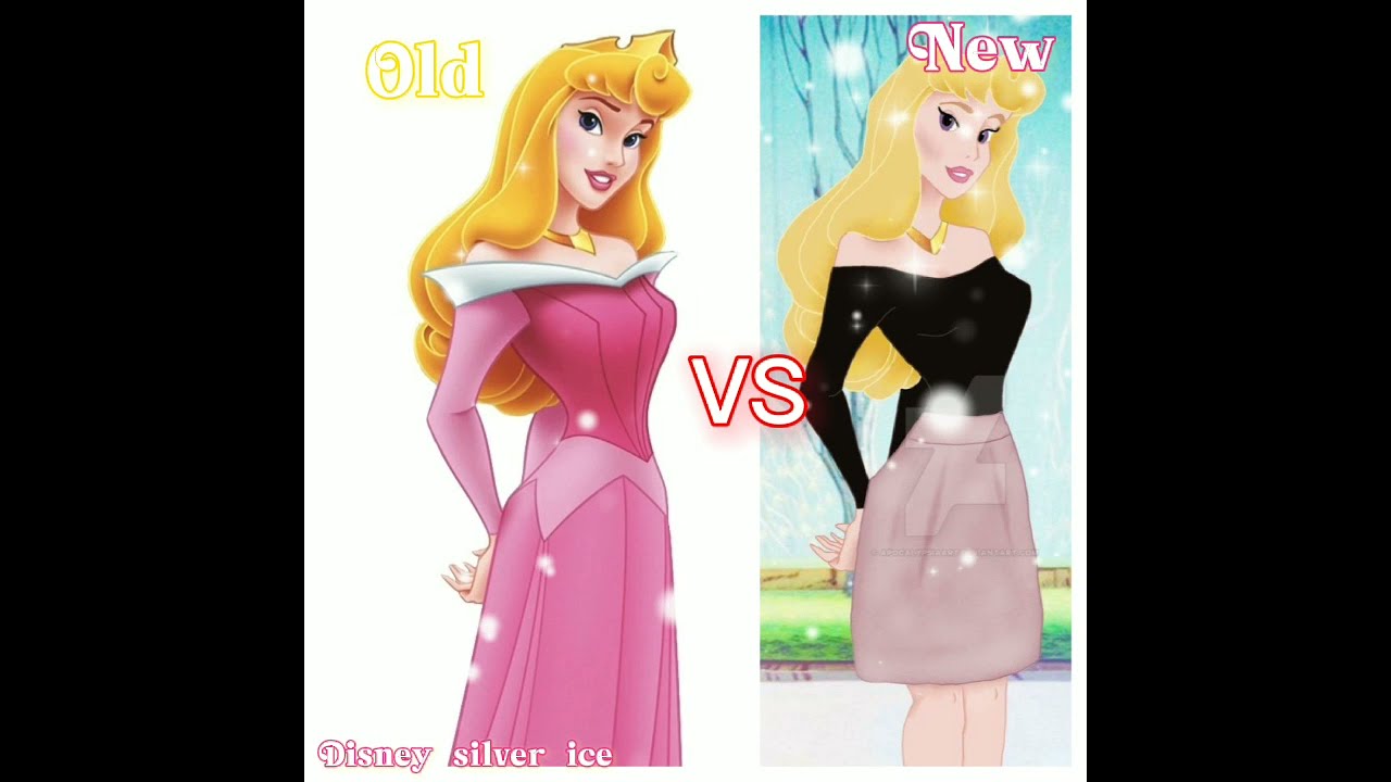 old vs new, Disney princess edit.